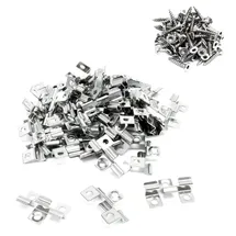 XPOtool Edelstahl Clips 8 mm, Sechsrund Schrauben 3,5 x 20 mm 50 Stück