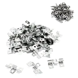 XPOtool Edelstahl Clips 8 mm, Sechsrund Schrauben 3,5 x 20 mm 50 Stück