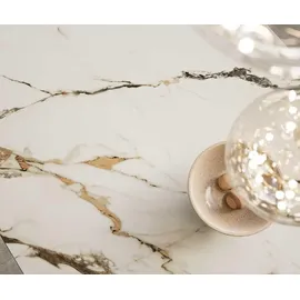 DeLife Edge 200 x 78 x 100 cm weiß-gold-grau