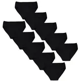 TupTam Unterhosen Mädchen 10er Pack Größe 92-170 – Bequeme Unterwäsche für Mädchen aus Baumwolle, Farbe: Schwarz, 164-170 - 164-170