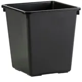 Proregal Viereckiger kegelförmiger Papierkorb | 27 Liter, HxBxT 36x34x34xm | Kunststoff | Schwarz