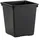 Proregal Viereckiger kegelförmiger Papierkorb | 27 Liter, HxBxT 36x34x34xm | Kunststoff | Schwarz