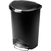 simplehuman Halbrunder Treteimer 50 l Schwarz
