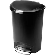 simplehuman Halbrunder Treteimer 50 l Schwarz