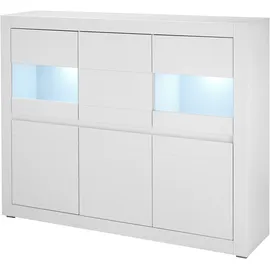 INOSIGN Highboard »Chester, Weiß matt B/H/T: ca. 165x132x42 cm - weiß