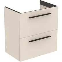 Ideal Standard i.life S Möbel-Waschtischunterschrank T5293NF 2 Auszüge, 60 x 37,5 x 63 cm, sandbeige matt