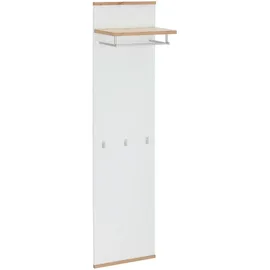 Xora Garderobenpaneel, Weiß, Eiche Artisan, - 45x169x28 cm,