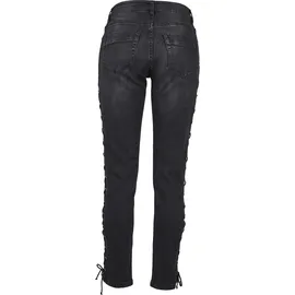 URBAN CLASSICS Lace Up Hosen Black 27
