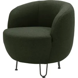 INOSIGN Sessel INOSIGN "Anjuli Lieferzeit nur 2 Wochen", grün, B:72cm H:72cm T:76cm, 100% Polyester, Sessel, Sessel, Runde Form, perfektes Einzelstück, Flausch oder Feinstruktur