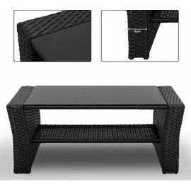 MeXo Lounge-Set 4-tlg. schwarz