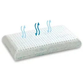 letti moderni KopfKissen Classic Gel Latex 40 x 60 cm Weiß