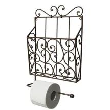 Ambiente Haus Wandregal Zeitungs-/Toilettenrollenhalter 1 tlg. onesize Braun