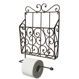 Ambiente Haus Wandregal Zeitungs-/Toilettenrollenhalter 1 tlg. onesize Braun