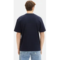 Tom Tailor T-Shirt Kurzarmshirt structured mit Brusttasche