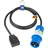 as - Schwabe CEE-Adapterleitung Italien 1,5 m - Camping Adapter Italien - Verlängerung Typ L - CEE-Stecker mit Spannungsanzeige 230V, 16A, 3-polig, IP44,