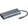 ISY IAD 1025-1 USB-C 6-in-1 Multiport-Adapter, Silber Aluminium
