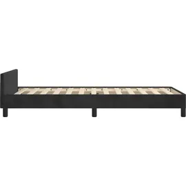 vidaXL Bettgestell 100 x 200 cm Schwarz