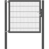 GAH Alberts Einzeltor Flexo Plus 125 cm x 120 cm Pfosten 80 cm x 80 cm Anthrazit