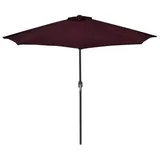 vidaXL Balkon-Sonnenschirm 270 x 135 cm bordeauxrot