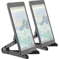 PEARL Tablett Ständer: 2er-Set Faltbare Tablet-Ständer für Tablet, Tablet-PC, E-Book-Reader (Tablet Stativ, Tablet Klapp Ständer, Faltbarer Universal Smartphone)