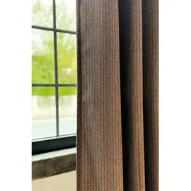 Esprit Ösenschal E-Fun, Braun, Textil, Streifen, 140x250 cm, Wohntextilien, Gardinen & Vorhänge, Fertiggardinen, Ösenschals