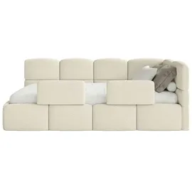 Selsey Jugendbett Cloudy 90 x 200 cm Kiefer Textil beige