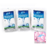 Saubermax Luftentfeuchter Nachfüllpack mit Blumenfrische-Duft - 3er Pack