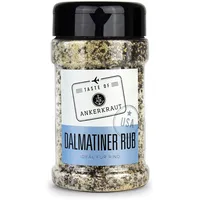 Ankerkraut Dalmatiner Rub, BBQ Marinade und Finisher für Rind, USA, Gewürz für Fleisch und Steak, Pfeffer mit Knoblauch und Zwiebel, 270 g im Streuer