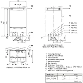 Vaillant atmoTEC plus VCW194/4-5A LL,sensoHOME 380/2, AustZub