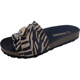Verbenas Rocio Serraje Volante Zeb Pantolette Schwarz - 37 EU