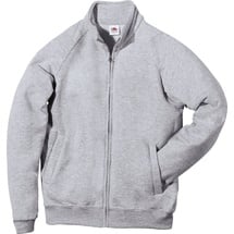 FRUIT OF THE LOOM Sweatjacke, aus Baumwollmischung, grau