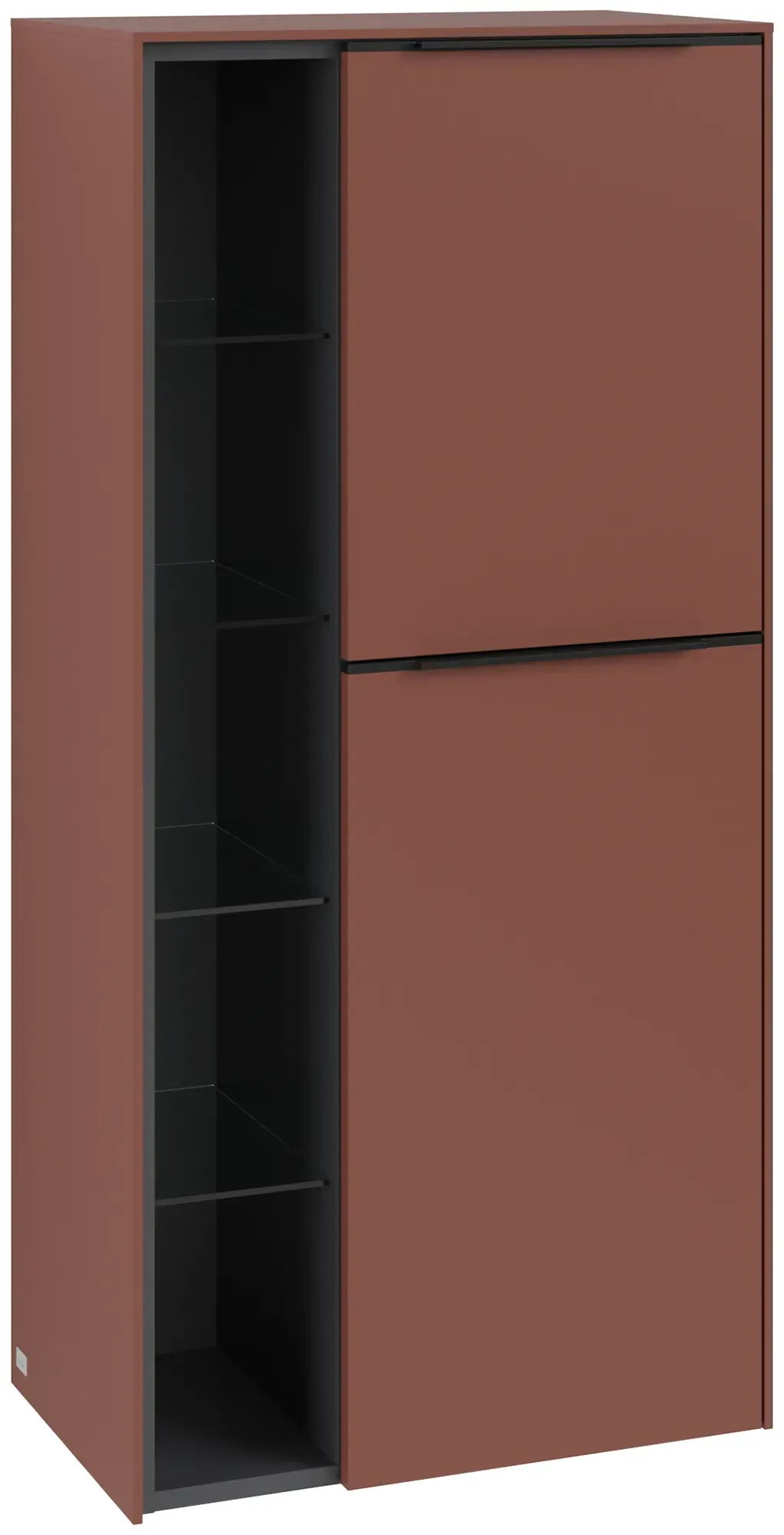 Villeroy & Boch Mittelschrank „Subway 3.0“ 57,4 × 120 × 36,2 × 36,2 cm 2 Türen, Anschlag (Scharnier) rechts, 2 Türen, Anschlag rechts