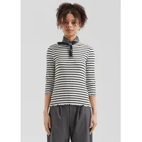 QS T-Shirt | schwarz|weiß - L