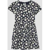 s.Oliver Stufenkleid mit All-over-Print - blau|mehrfarbig - 110
