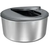 ZYLISS Salatschleuder SWIFT DRY S Edelstahl 23 cm mit Pumphebel-Mechanismus