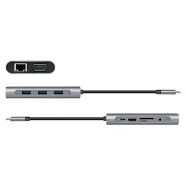 Logilink UA0383 - USB 3.2 (Gen 1) (3.1 Gen 1) Type-C Silber