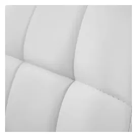 Mendler 2er-Set Esszimmerstuhl HWC-A60, Stuhl Drehstuhl, Chrom ~ Kunstleder weiß