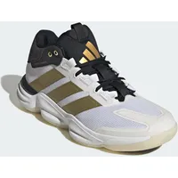 adidas Damen/Herren Handball Hallenschuhe / Court Stabil weiß/schwarz