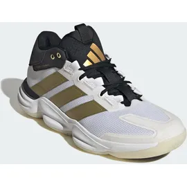 adidas Damen/Herren Handball Hallenschuhe / Court Stabil weiß/schwarz