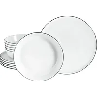 CreaTable CreaTable, 21966, Serie Chef Collection Black Line, 12-teiliges