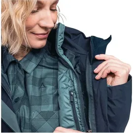 Schöffel 3in1 Parka Barth Damen Doppeljacke, blau - 38