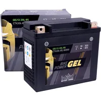 Intact Bike-Power GEL Motorradbatterie (DIN 82000 YTX20L-BS