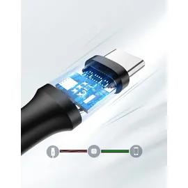 UGREEN USB-A USB-C 3A 3 Meter Datenkabel Kabel Ladeadapter schwarz
