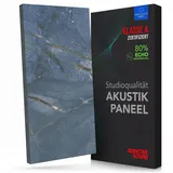 Addictive Sound Akustikbild – Schallabsorber Wandbild mit dichter Akustikwolle – Absorberklasse A – Brillanter Kunstdruck – Professionelles Akustikpaneel Made in EU – 100×50×6 cm - BlueMarble 3