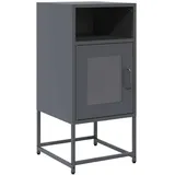 vidaXL Nachttisch Anthrazit 36x39x78 cm Kaltgewalzter Stahl