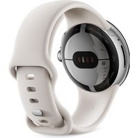 Google Armband für Smartwatch - Large - Chalk - für Google Pixel Watch Größe S L (Stainless Steel), Uhrenarmband