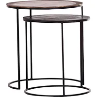 GUTMANN FACTORY Satztisch GUTMANN FACTORY "Mix&Match", gelb (bronze, und messingfarben), Tische, (2er-Set)