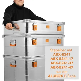 AluBox Aufbewahrungsbox 114 Liter silber 30 cm