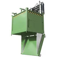 Bauer Südlohn Klappbodenbehälter FB 1000, lackiert, Resedagrün