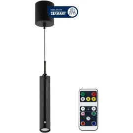 REV Ritter Akku-Pendelleuchte mit Akku ausziehbar 37 - 163 cm (7,5 cm, schwarz